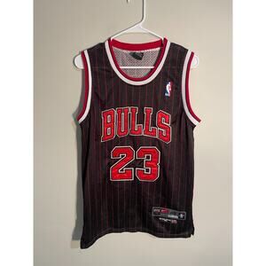Nike Authentic Michael Jordan Flight 8403 Chicago Bulls Pinstripe Jersey Sz 48
